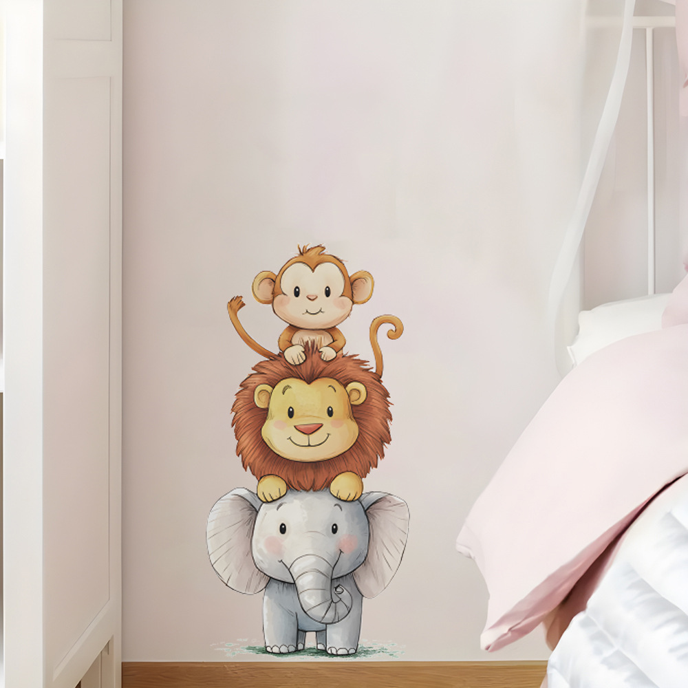 Baby Nursery Elephant - Милые наклейки на стену с лесными