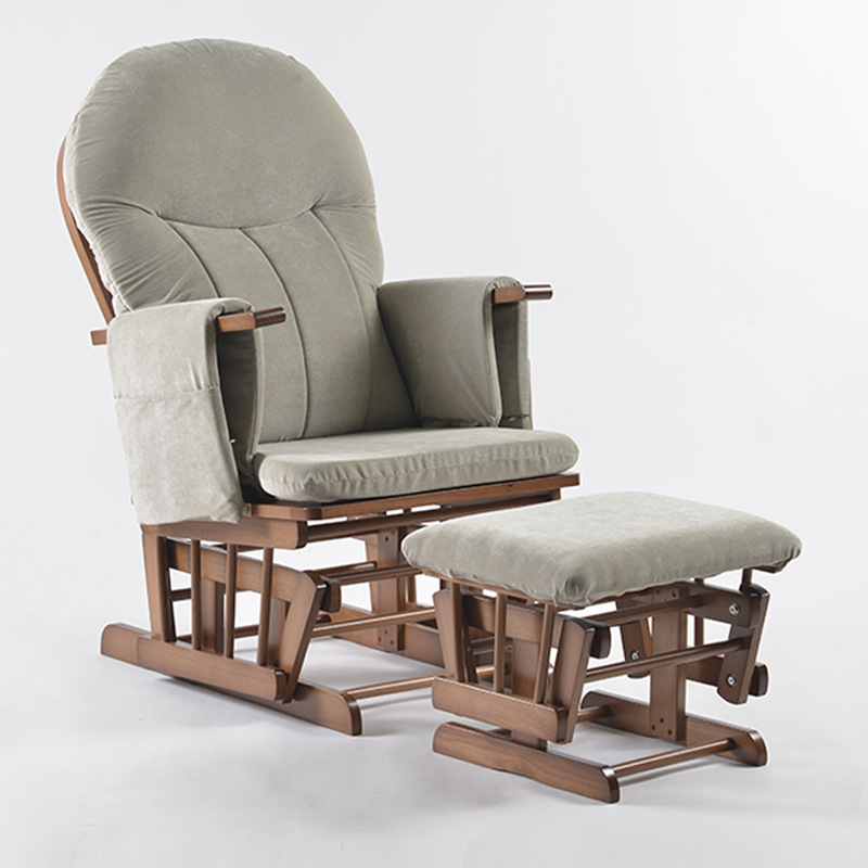 Baby Nursery Rocking Chair - Современное деревянное кресло-глайдер для кормления грудью
