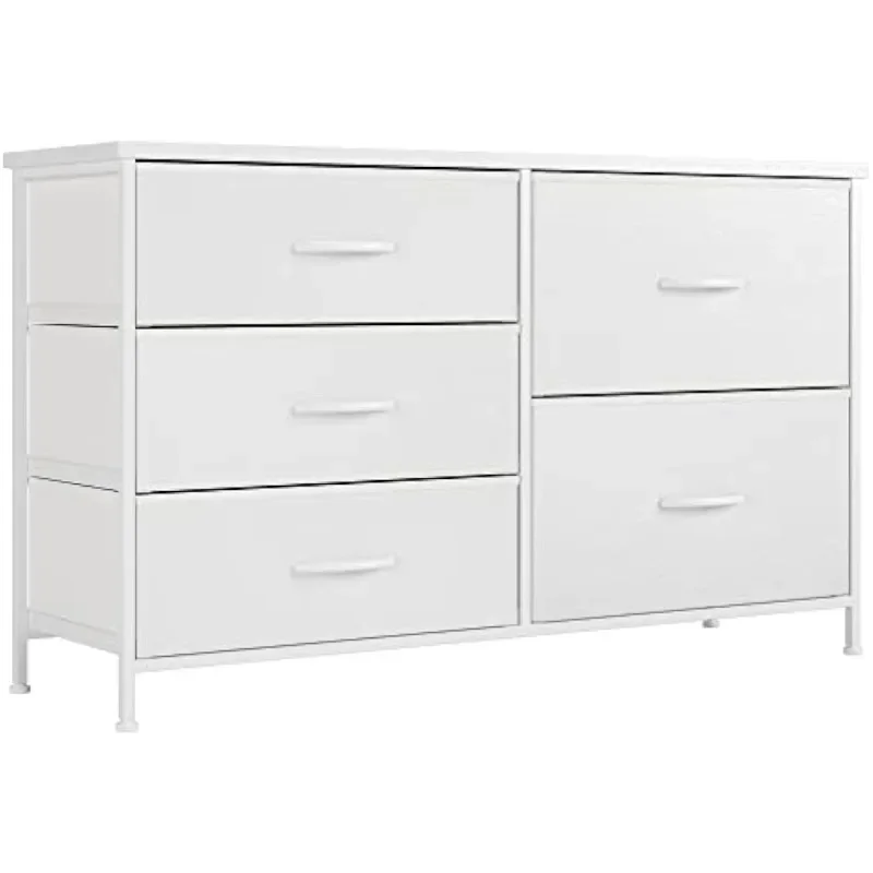 Baby Nursery Dresser - Белый комод для спальни с 5-мя