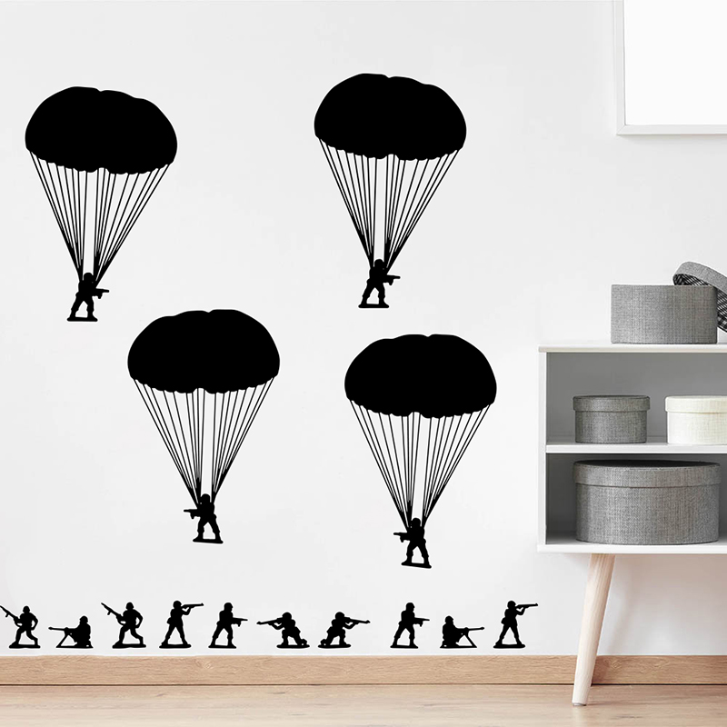 Baby Nursery Panelling - Армейские мужчины, солдаты, десантники, стикер на