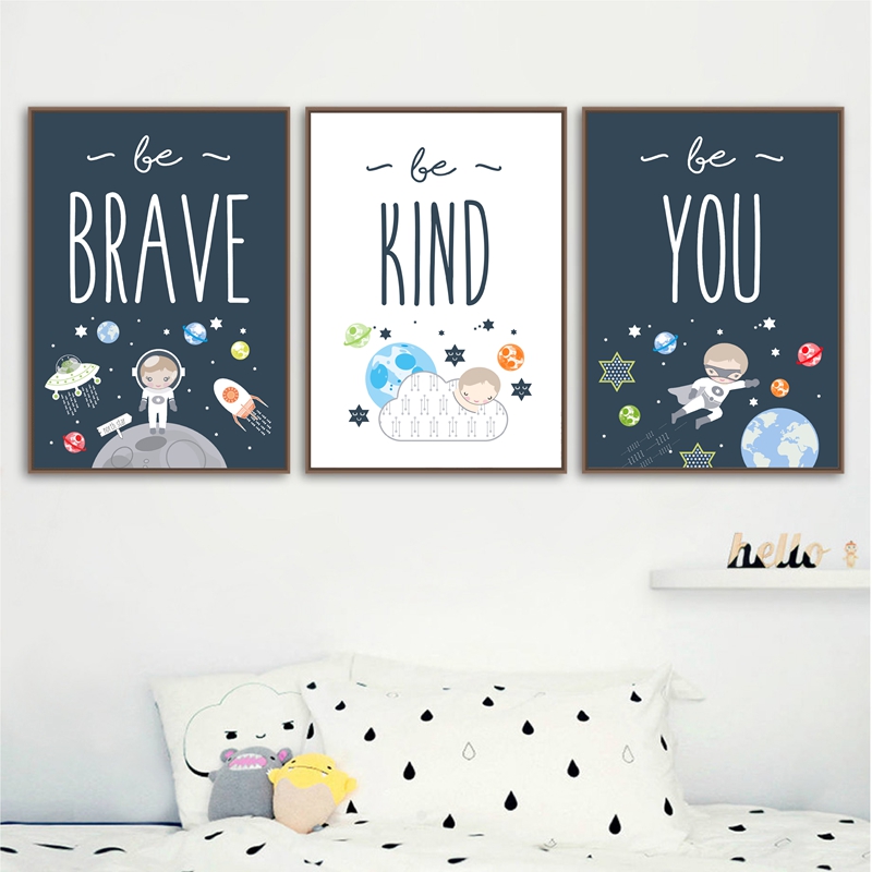 Baby Nursery Themes Boy - Настенные художественные принты для детской комнаты