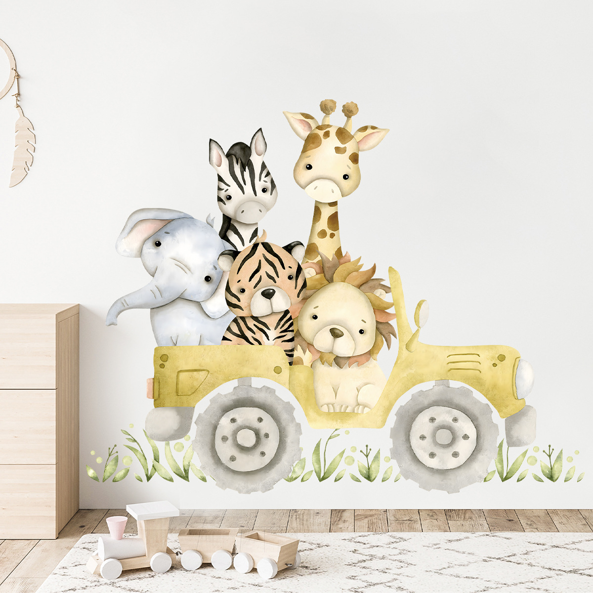 Baby Nursery Elephant - Наклейки на стену с милыми животными