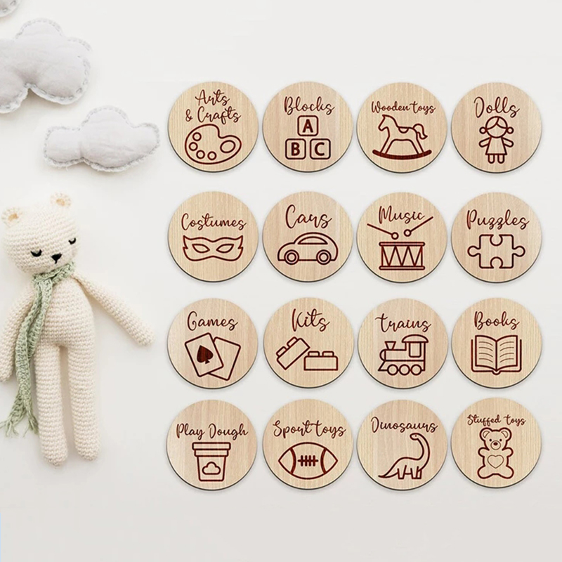 Baby Nursery Things - Деревянные бирки для хранения, декор для
