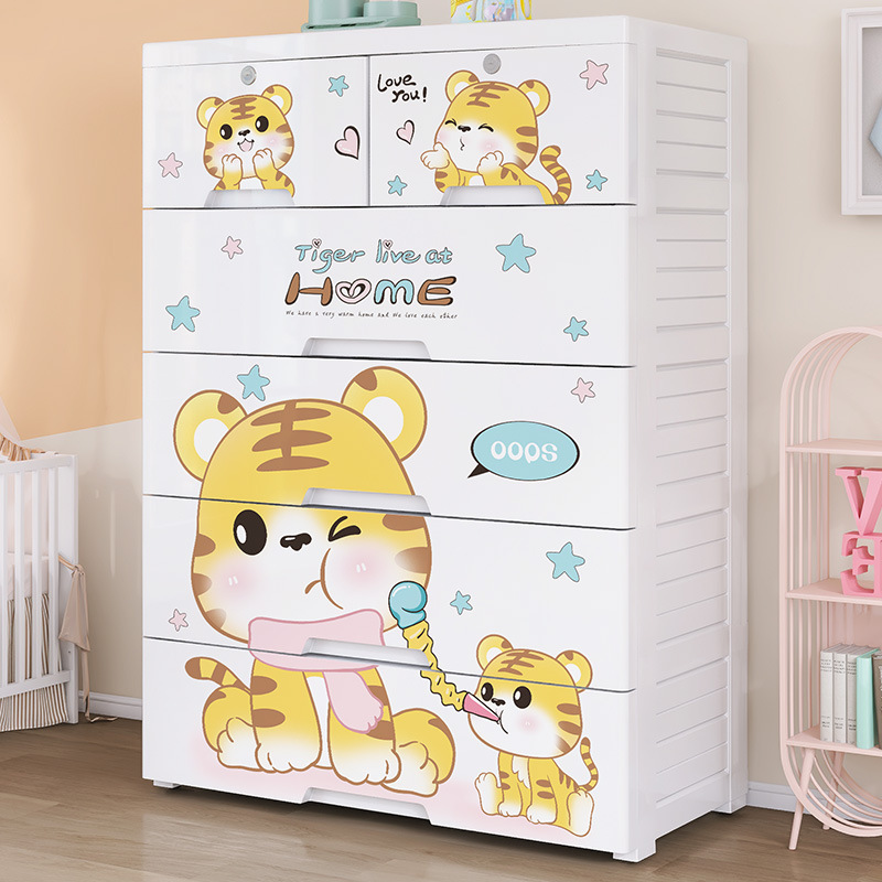 Baby Nursery Dresser - Утолщенный пластиковый шкаф для хранения с