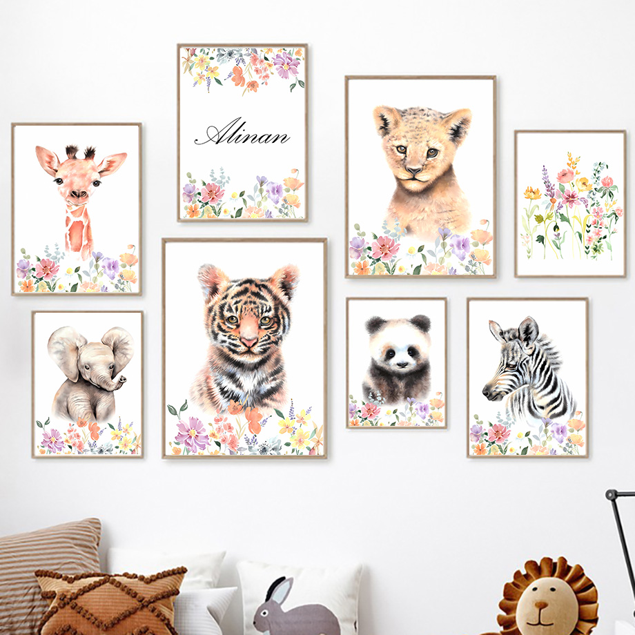Baby Nursery Name Wall Art - Настенный декор для детской комнаты с