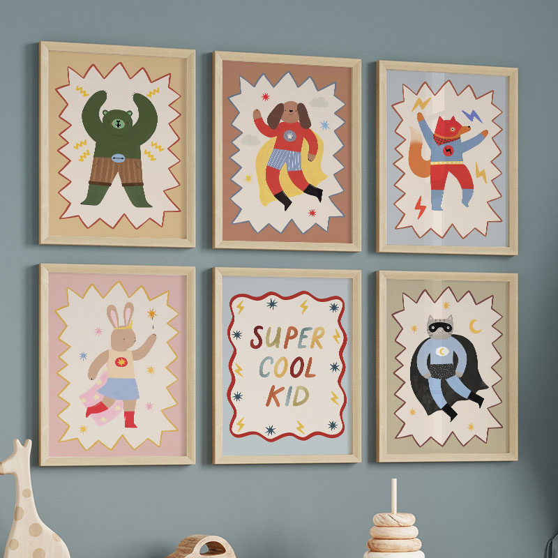 Baby Nursery Things - Забавные мультяшные постеры и картины на