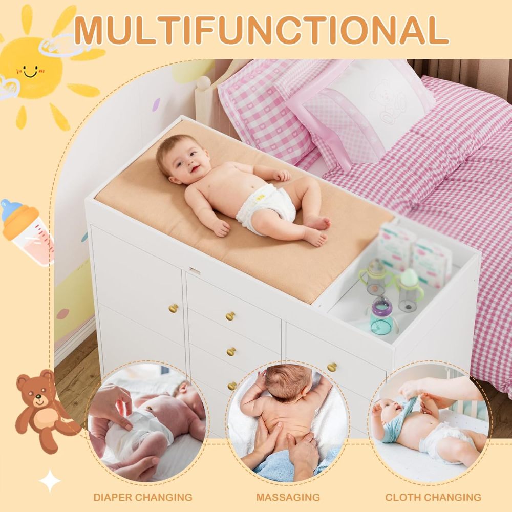 Классический детский комод с 8 – обзор и цена Baby Nursery Dresser