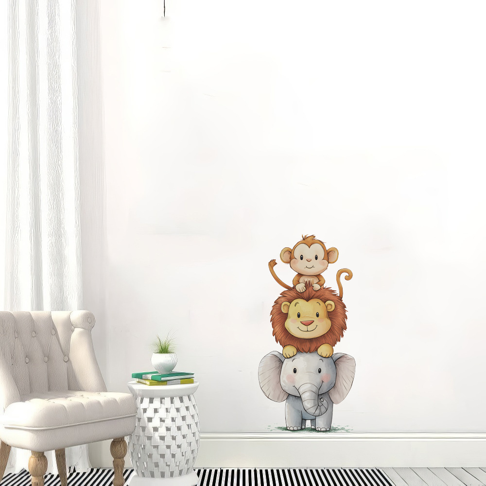 Милые наклейки на стену с лесн – обзор и цена Baby Nursery Elephant