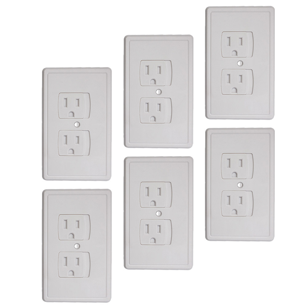 6 шт. защитных накладок на роз – обзор и цена Outlet Cover Childproof