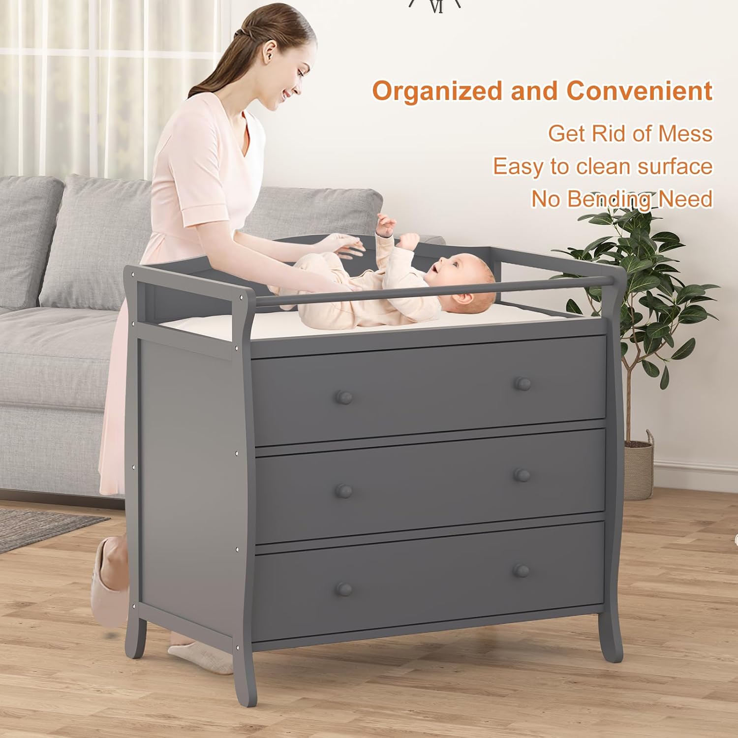 3-х ящиков, детский пеленальны – обзор и цена Baby Nursery Dresser