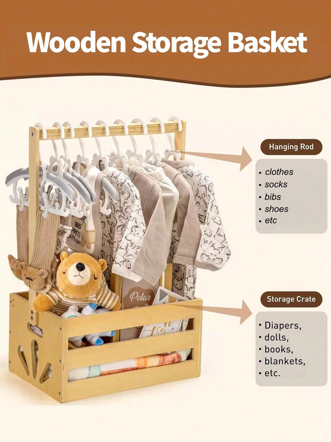 Деревянный ящик-корзина для хр – обзор и цена Baby Nursery Unit