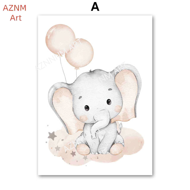 Постеры с изображением слона,  – обзор и цена Baby Nursery Elephant