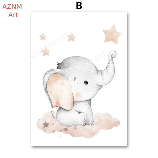 Постеры с изображением слона,  – обзор и цена Baby Nursery Elephant