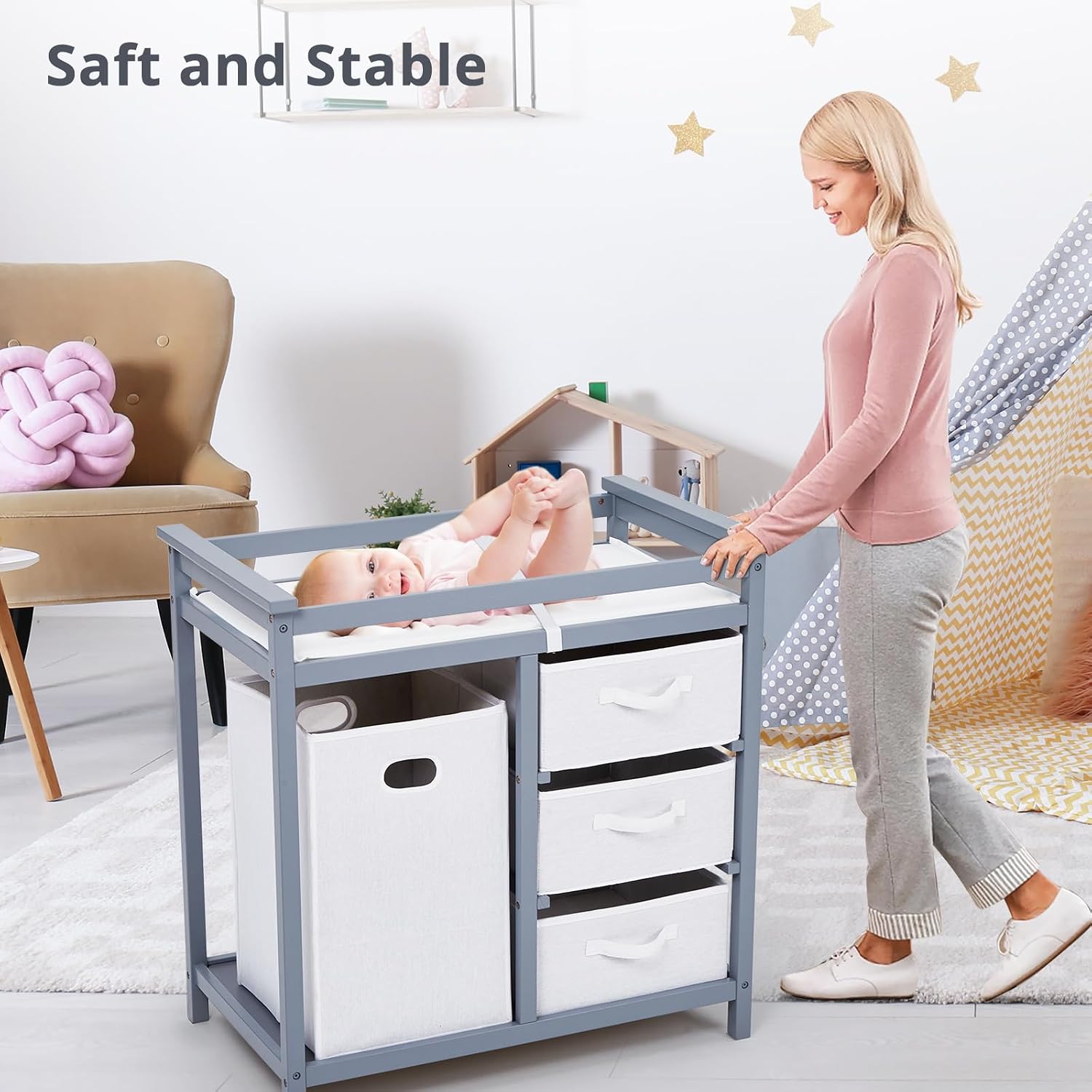 Пеленальный столик с матрасико – обзор и цена Baby Nursery Unit