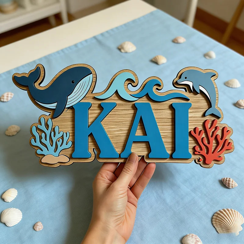 Деревянная табличка с именем н – обзор и цена Baby Nursery Name Wall Art