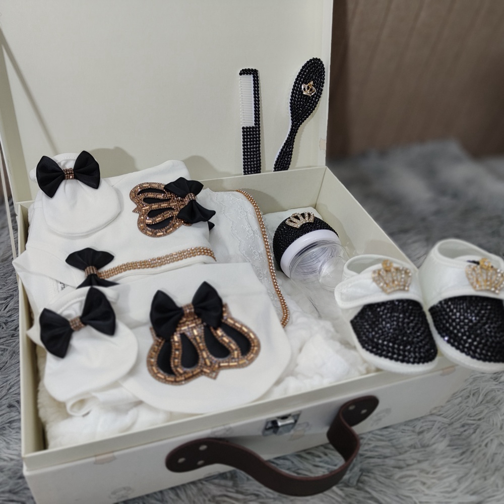 Кукольный черный золотой подар – обзор и цена Baby Nursery Sets
