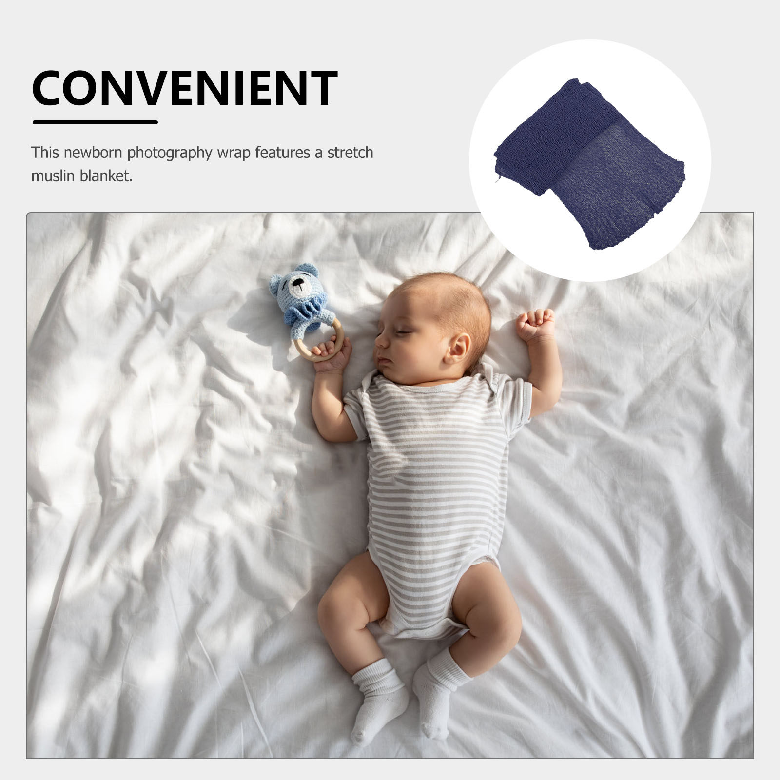 Муслиновое одеяло для фотосесс – обзор и цена Baby Wrap Stretchy