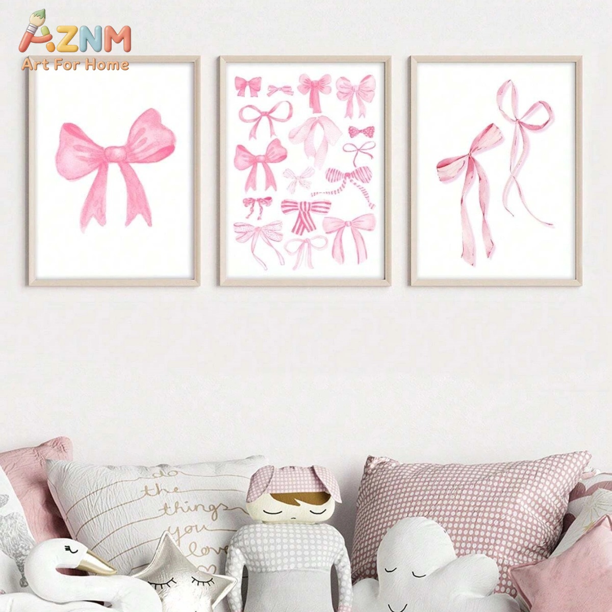 Набор из 3 розовых акварельных – обзор и цена Baby Nursery Sets