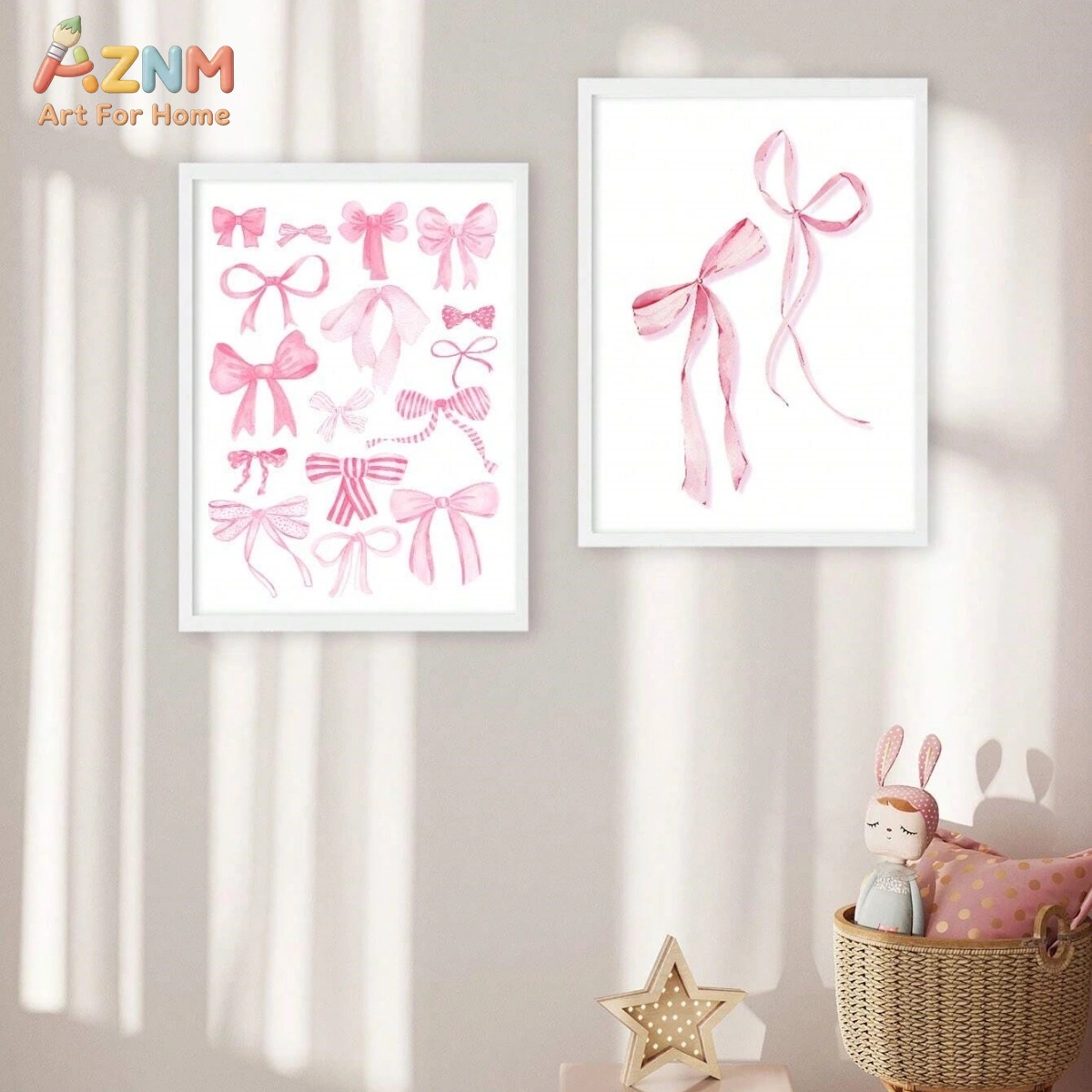 Набор из 3 розовых акварельных – обзор и цена Baby Nursery Sets
