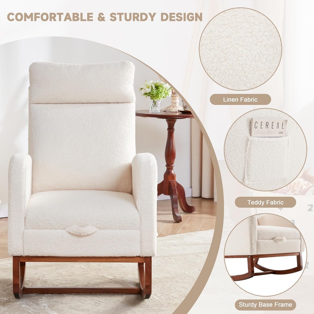Кресло-качалка Детское кресло  – обзор и цена Baby Nursery Rocking Chair