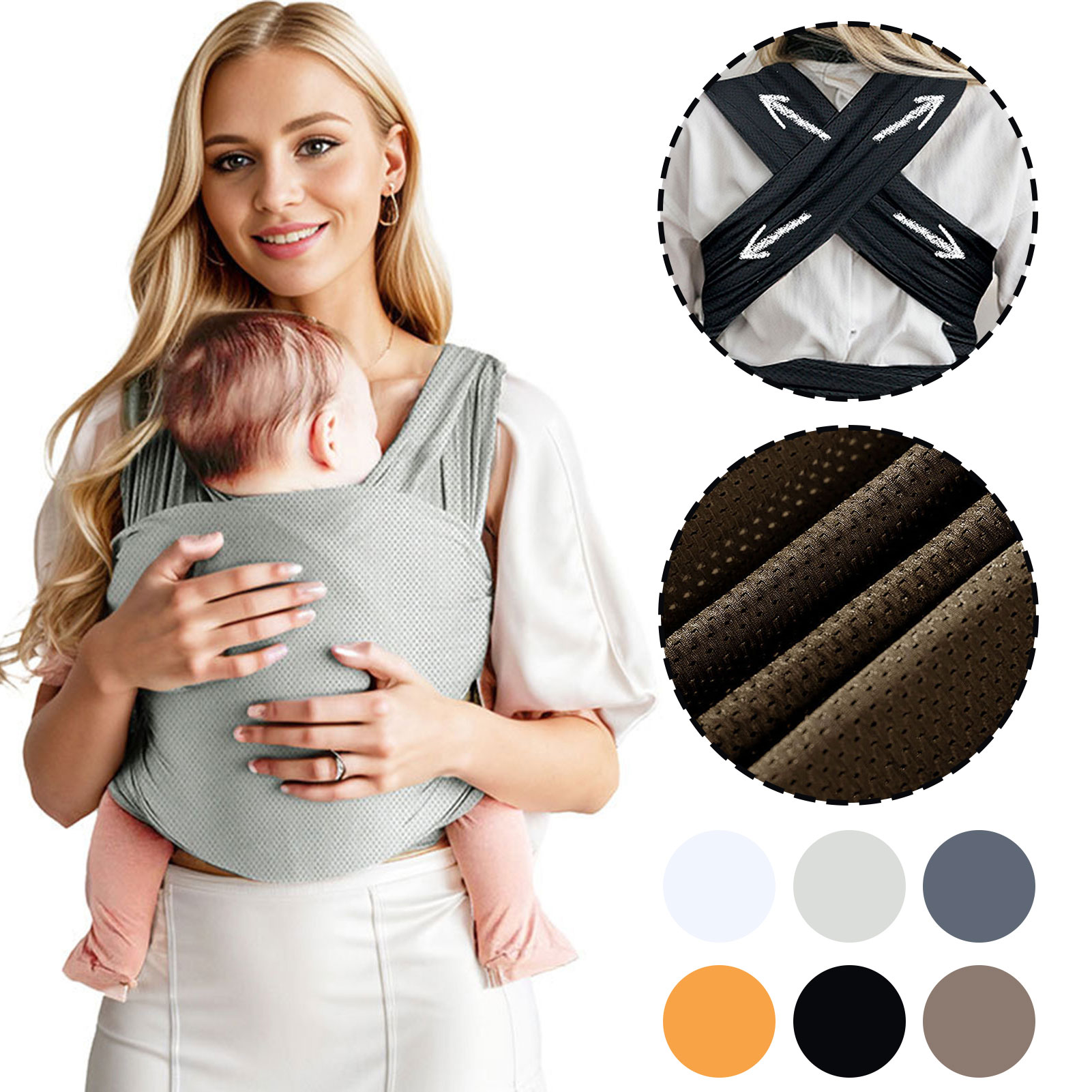 Универсальный эластичный эргон – обзор и цена Baby Wrap Stretchy