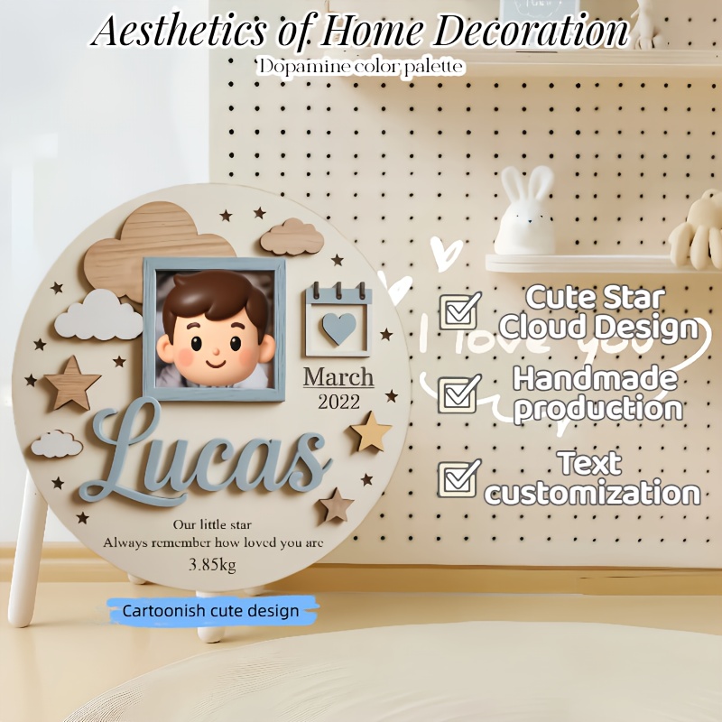 Персонализированная фоторамка  – обзор и цена Baby Nursery Name
