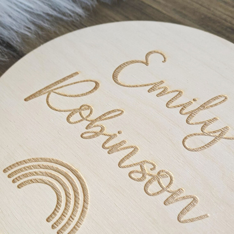 Выгравированная деревянная таб – обзор и цена Baby Nursery Name Wall Art
