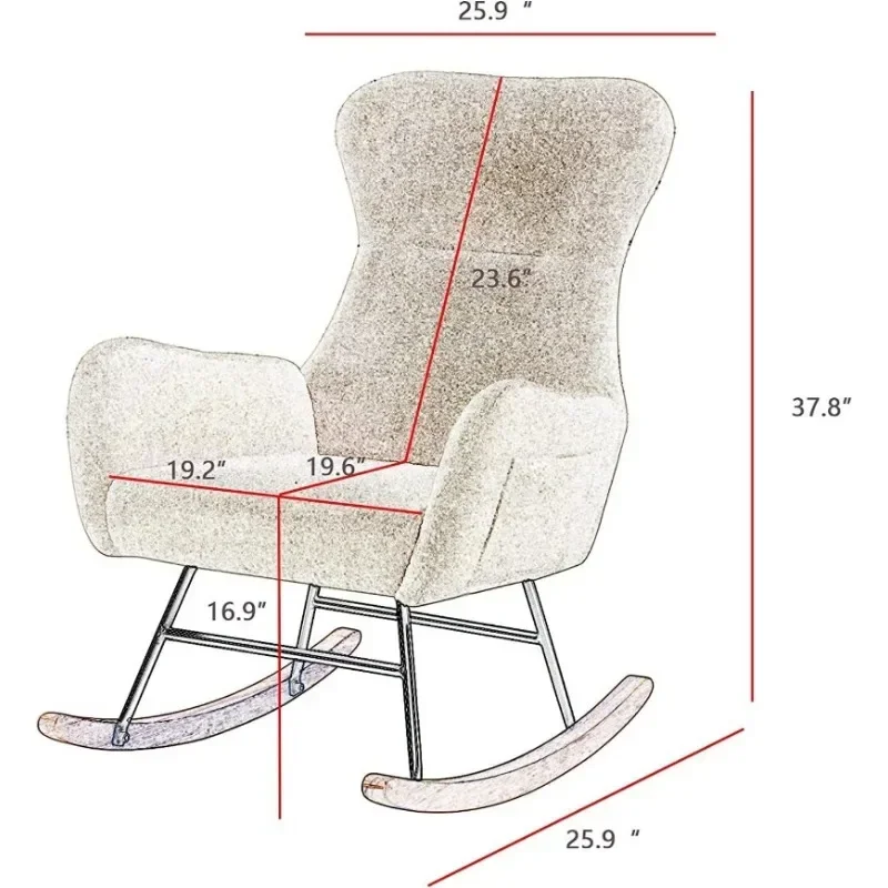 Кресло-качалка Hansones для де – обзор и цена Baby Nursery Rocking Chair