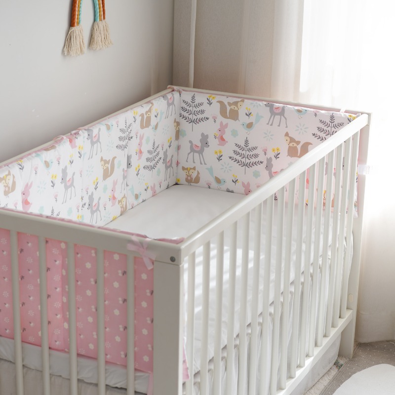 Розовый хлопковый бортик для д – обзор и цена Baby Nursery Glider