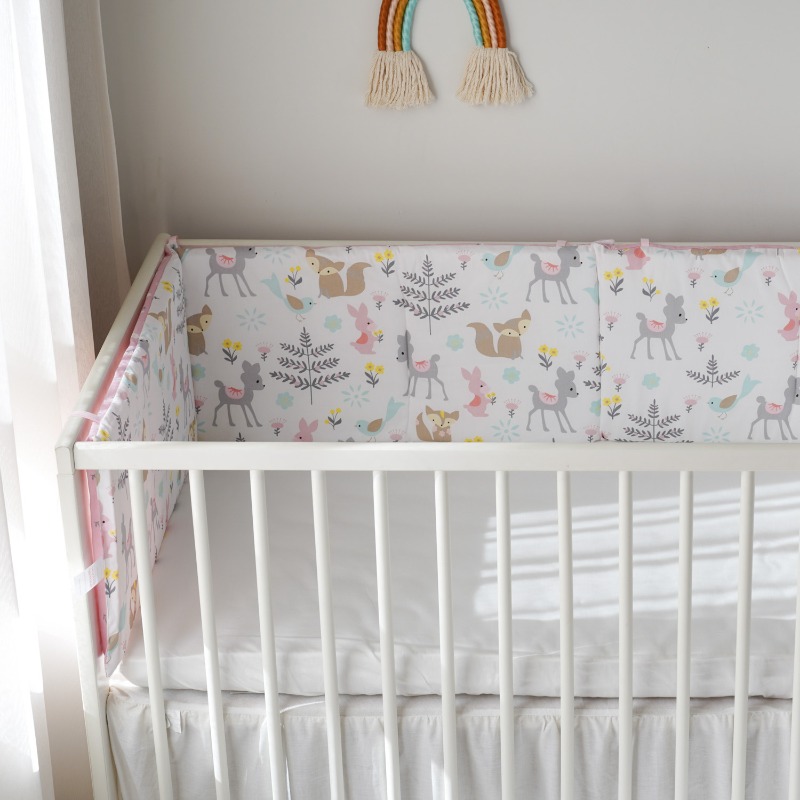 Розовый хлопковый бортик для д – обзор и цена Baby Nursery Glider