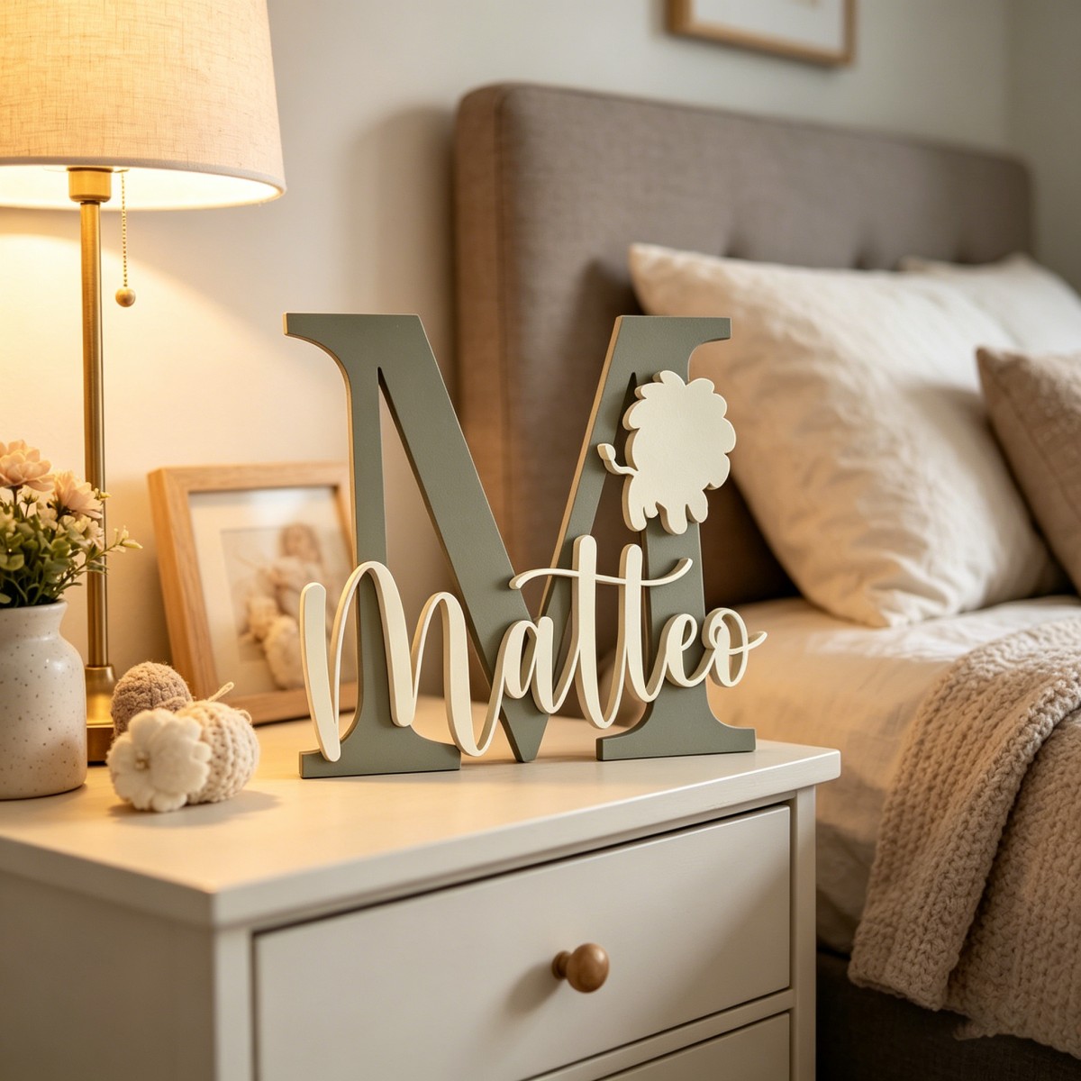 Деревянная табличка с именем и – обзор и цена Baby Nursery Name
