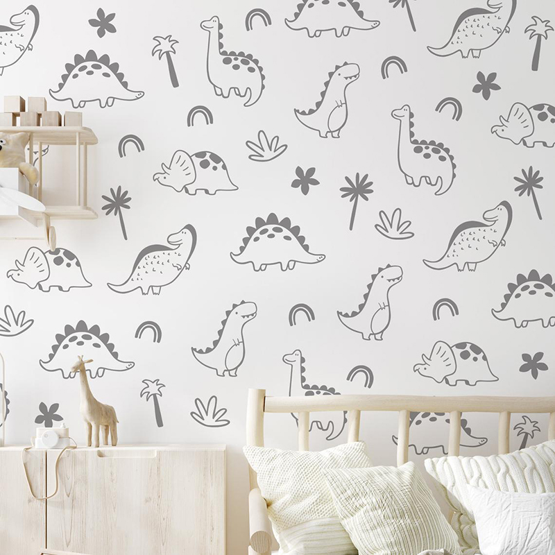 Геометрическое дерево динозавр – обзор и цена Baby Nursery Panelling