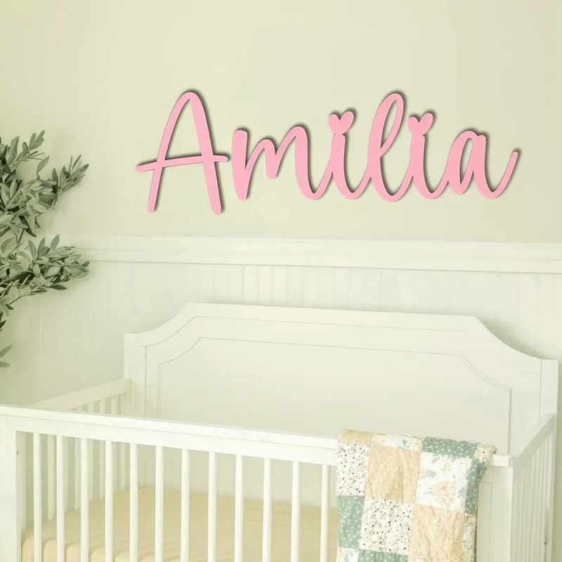 Персонализированная деревянная – обзор и цена Baby Nursery Name Wall Art
