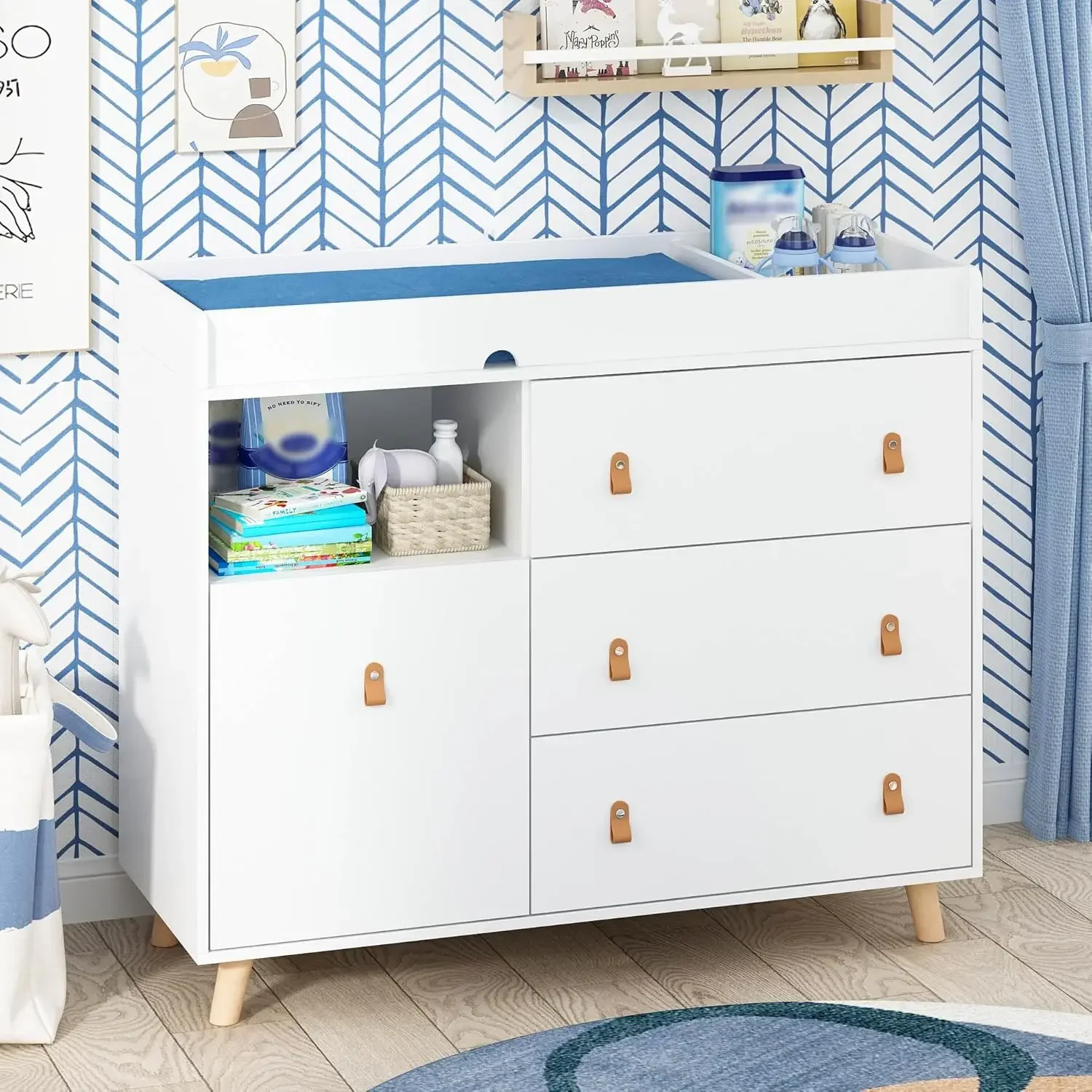 Детский комод-пеленальный стол – обзор и цена Baby Nursery Dresser