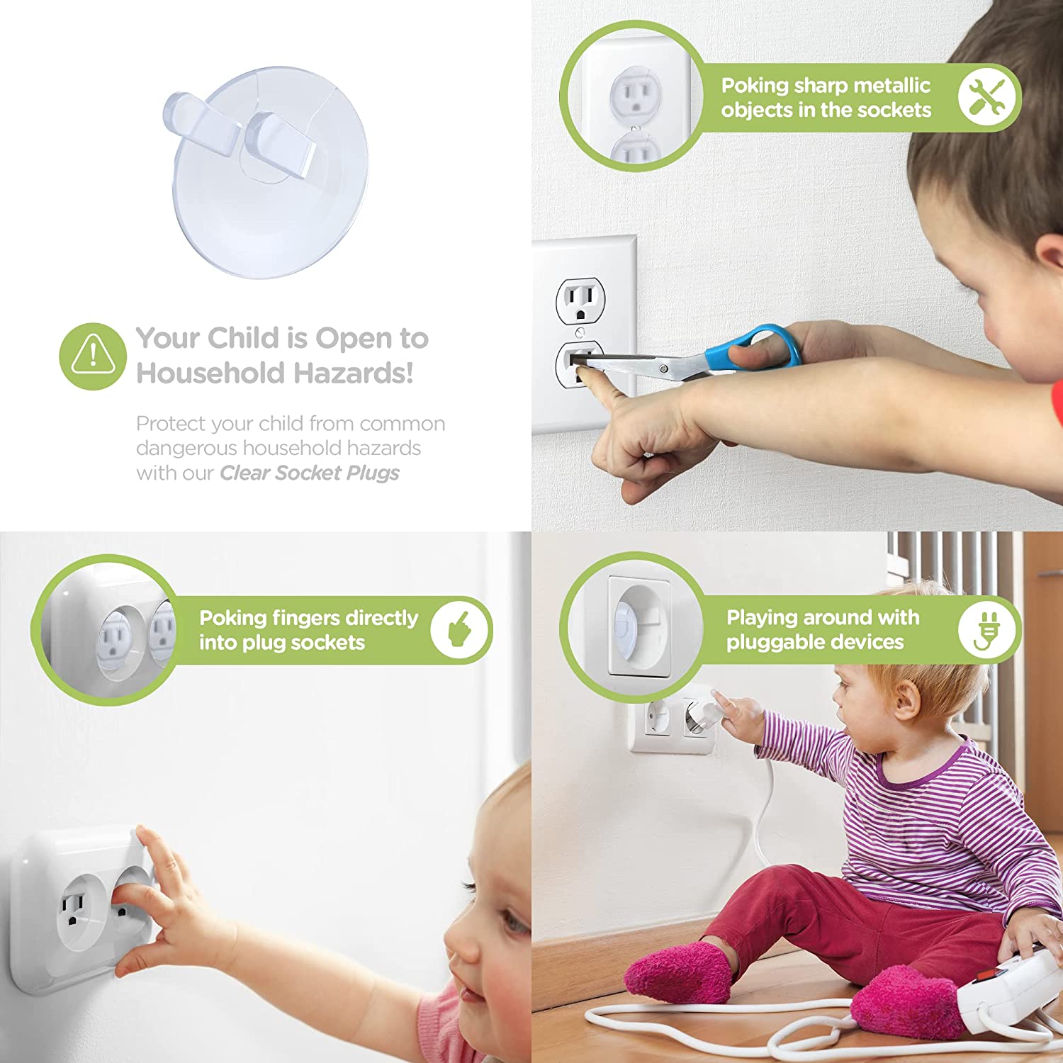 10 шт. защитных заглушек для р – обзор и цена Outlet Cover Childproof