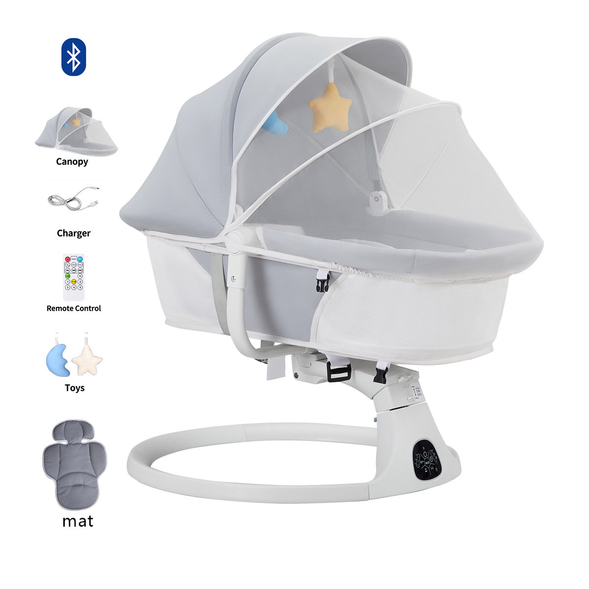Детская колыбель-качалка, мног – обзор и цена Baby Nursery Rocking Chair