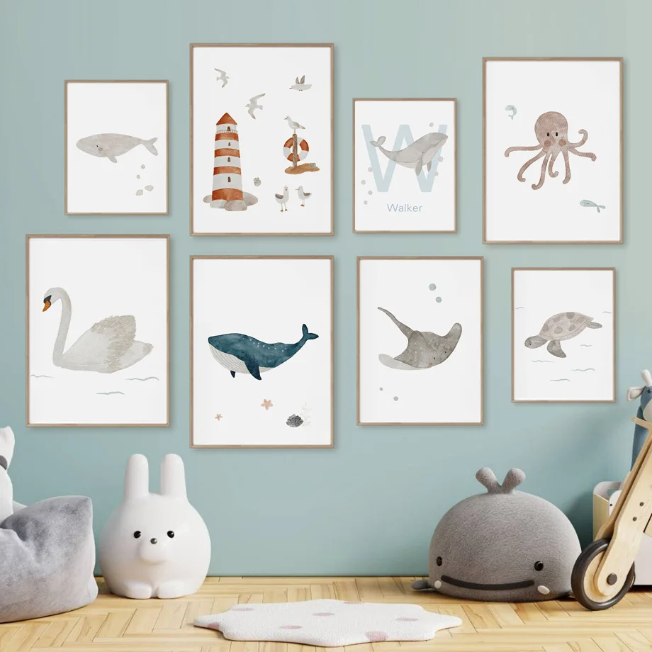 Пользовательское имя Кит Осьми – обзор и цена Baby Nursery Name Wall Art